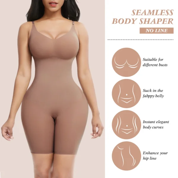 Colombianas Reductoras Seamless Body Shaper Sculpting Bodysuit Women Waist Trainer Slimming Shapewear Push Up Butt Lifter - Image 2