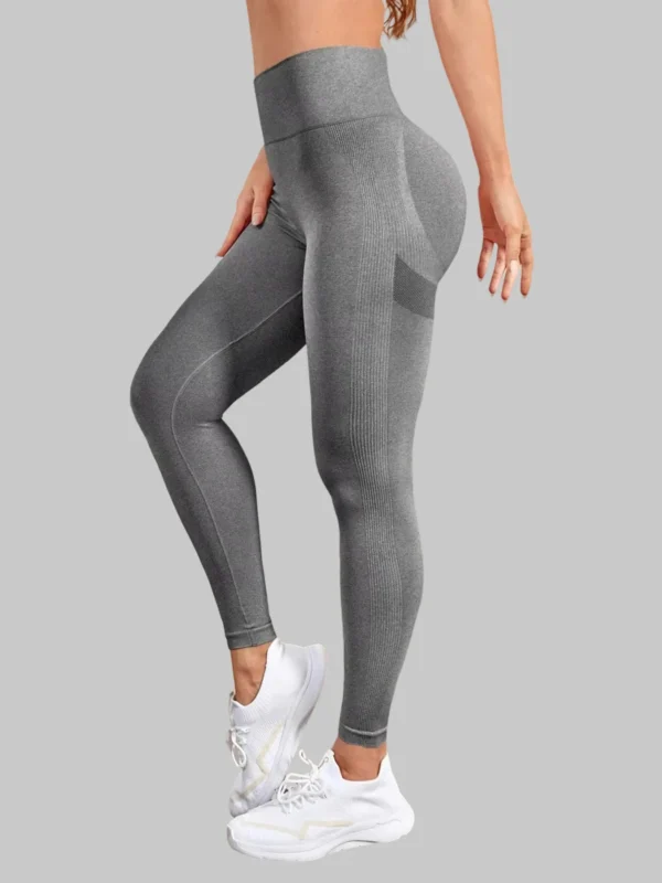 Knit Seamless Women's Leggings High Waist Elastic Tights Gym Trainning Running Sports Pants Fitness Hip Lift Yoga Pants - Image 3