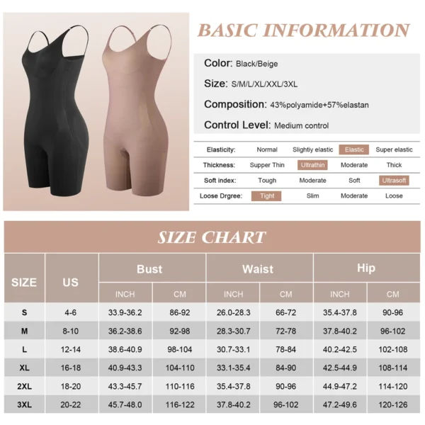 Colombianas Reductoras Seamless Body Shaper Sculpting Bodysuit Women Waist Trainer Slimming Shapewear Push Up Butt Lifter - Image 6