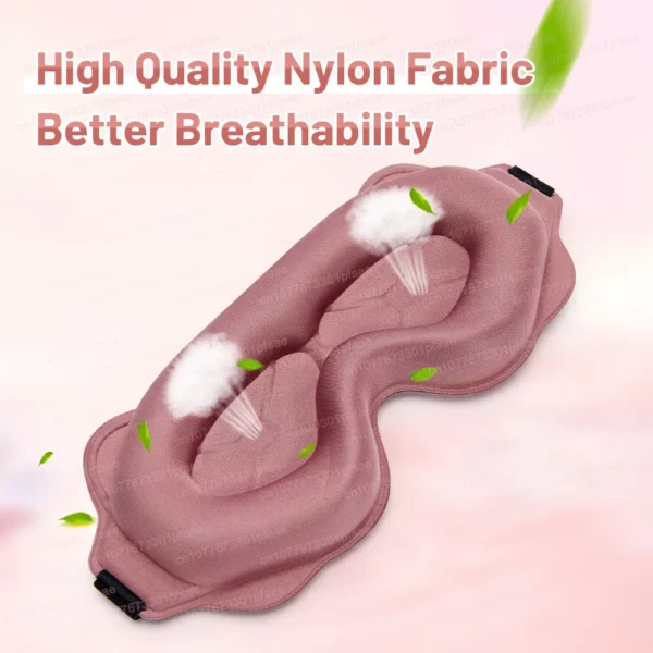 3D Sleep Mask Sleeping Aid Blindfold Block Out Light Portable Soft Memory Foam Face Mask Eyeshade Comfort Three Dimension Design - Image 6